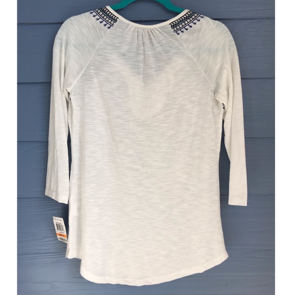 NWT Trendy Peasant Top - Picture 2 of 5